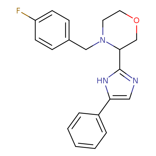 Fc1ccc(cc1)CN1CCOCC1c1ncc([nH]1)c1ccccc1