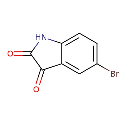 Brc1ccc2c(c1)C(=O)C(=O)N2