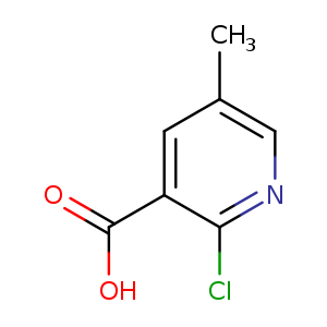 Cc1cnc(c(c1)C(=O)O)Cl
