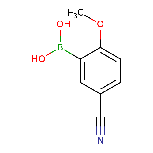 COc1ccc(cc1B(O)O)C#N
