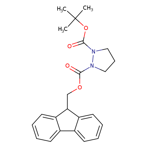 O=C(N1CCCN1C(=O)OC(C)(C)C)OCC1c2ccccc2c2c1cccc2