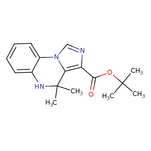 O=C(c1ncn2c1C(C)(C)Nc1c2cccc1)OC(C)(C)C