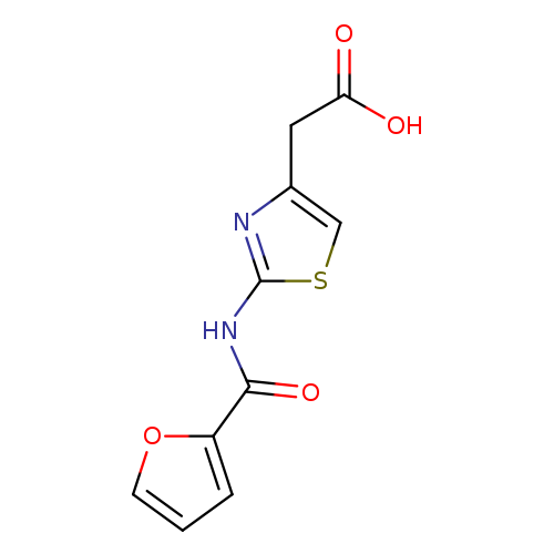 OC(=O)Cc1csc(n1)NC(=O)c1ccco1