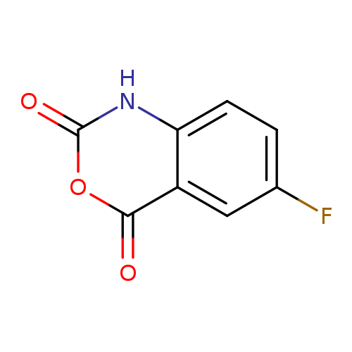 Fc1ccc2c(c1)c(=O)oc(=O)[nH]2