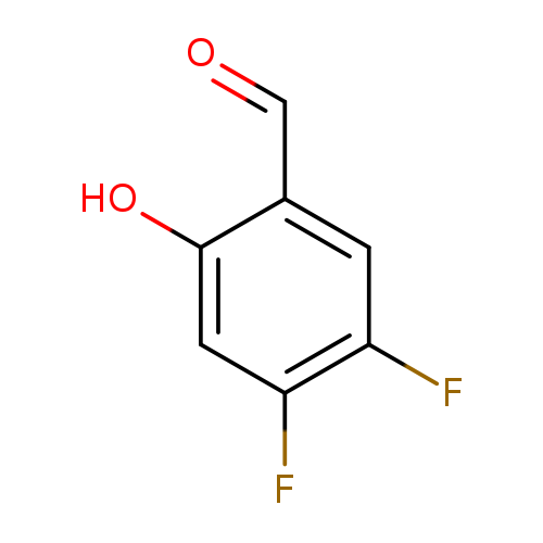 O=Cc1cc(F)c(cc1O)F