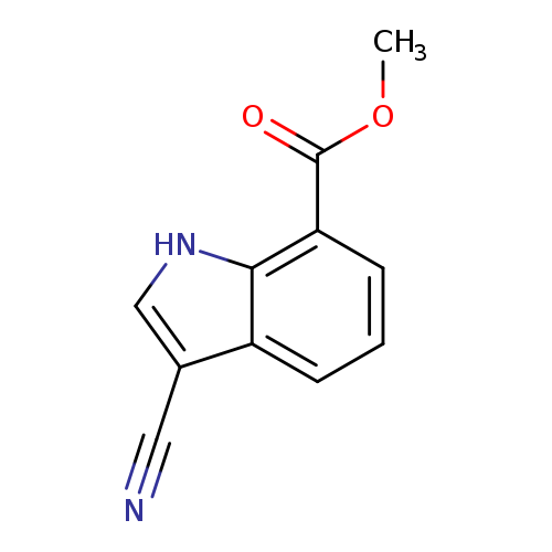 COC(=O)c1cccc2c1[nH]cc2C#N