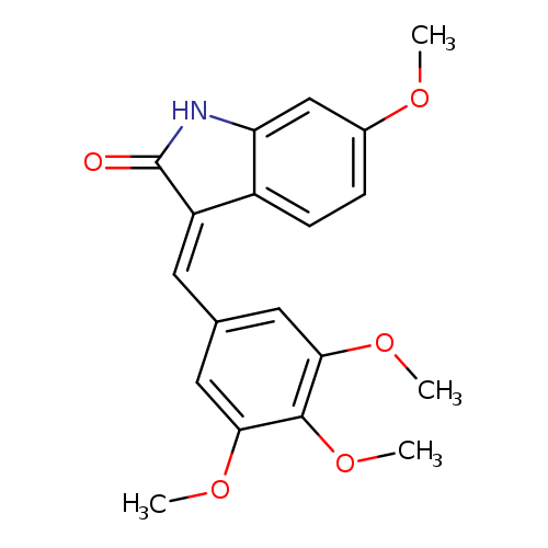 COc1ccc2c(c1)NC(=O)/C/2=C/c1cc(OC)c(c(c1)OC)OC