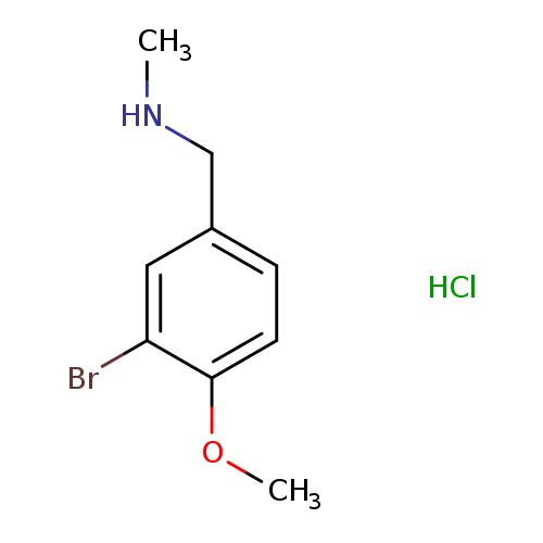 CNCc1ccc(c(c1)Br)OC.Cl