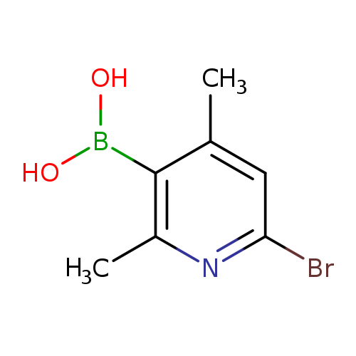 Brc1cc(C)c(c(n1)C)B(O)O