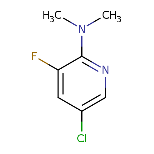 Clc1cnc(c(c1)F)N(C)C