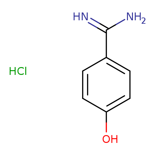 NC(=N)c1ccc(cc1)O.Cl