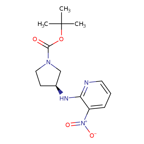 O=C(N1CC[C@@H](C1)Nc1ncccc1[N+](=O)[O-])OC(C)(C)C