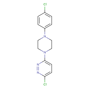 Clc1ccc(cc1)N1CCN(CC1)c1ccc(nn1)Cl