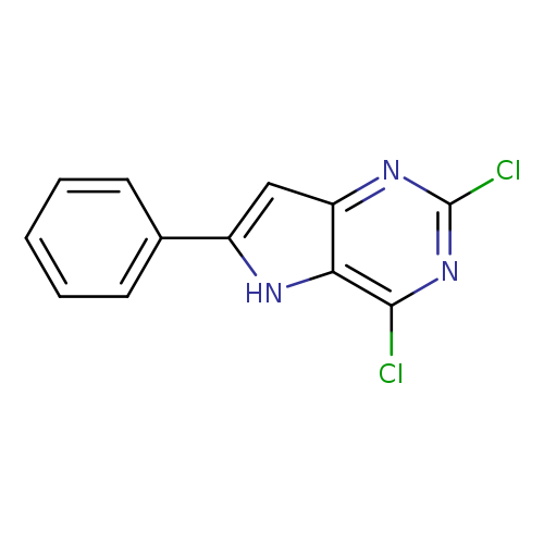 Clc1nc2cc([nH]c2c(n1)Cl)c1ccccc1