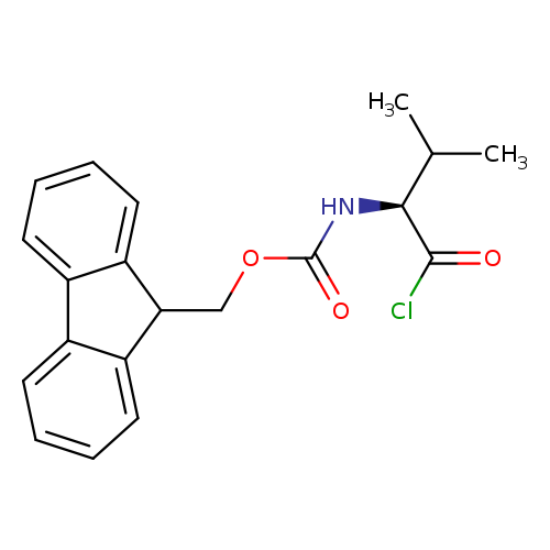 O=C(N[C@H](C(=O)Cl)C(C)C)OCC1c2ccccc2c2c1cccc2