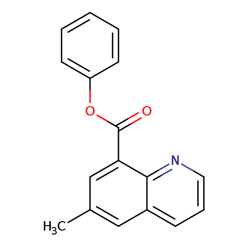 Cc1cc2cccnc2c(c1)C(=O)Oc1ccccc1