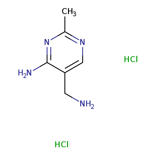 NCc1cnc(nc1N)C.Cl.Cl