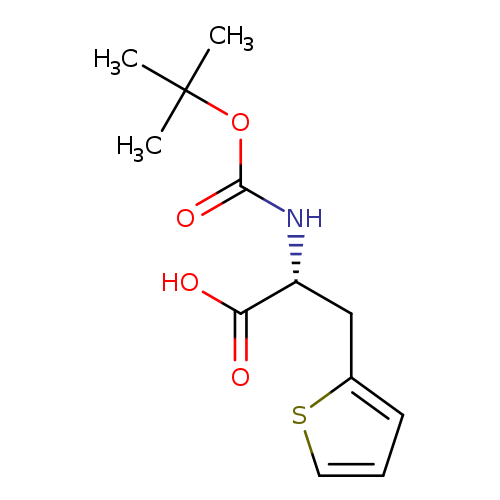 O=C(OC(C)(C)C)N[C@@H](C(=O)O)Cc1cccs1