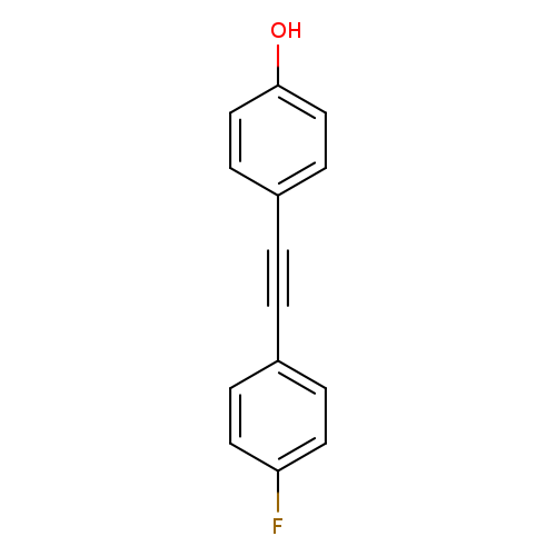 Oc1ccc(cc1)C#Cc1ccc(cc1)F