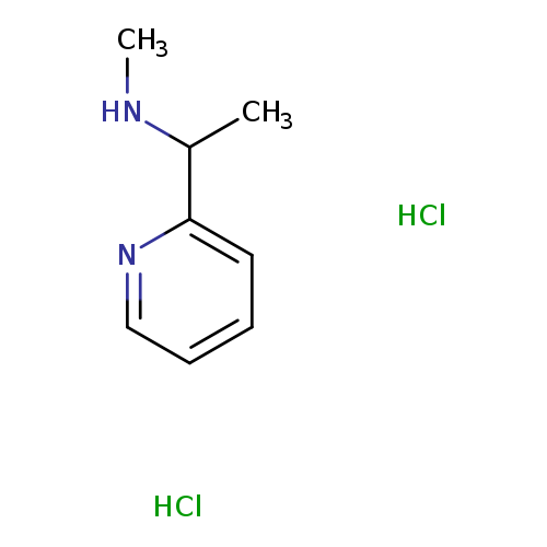 CNC(c1ccccn1)C.Cl.Cl
