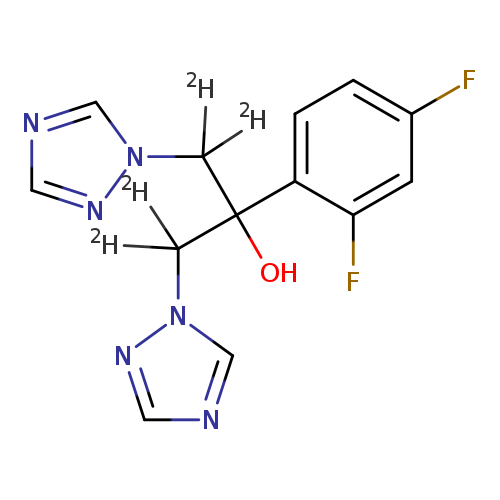 Fc1ccc(c(c1)F)C(C(n1cncn1)([2H])[2H])(C(n1cncn1)([2H])[2H])O