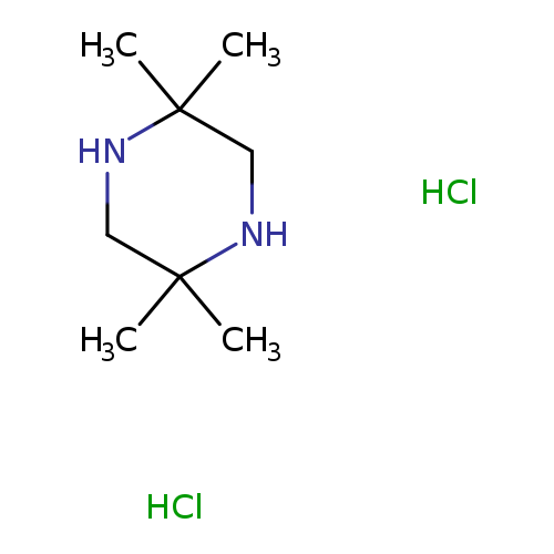 CC1(C)NCC(NC1)(C)C.Cl.Cl