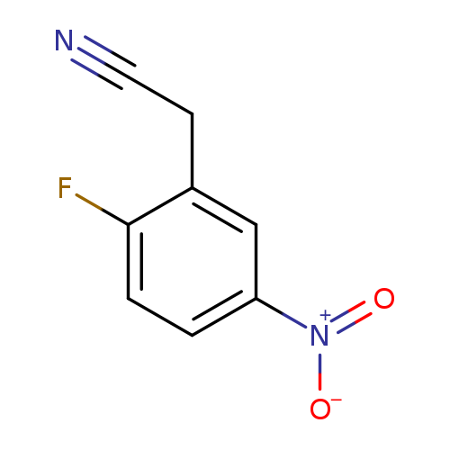 N#CCc1cc(ccc1F)[N+](=O)[O-]