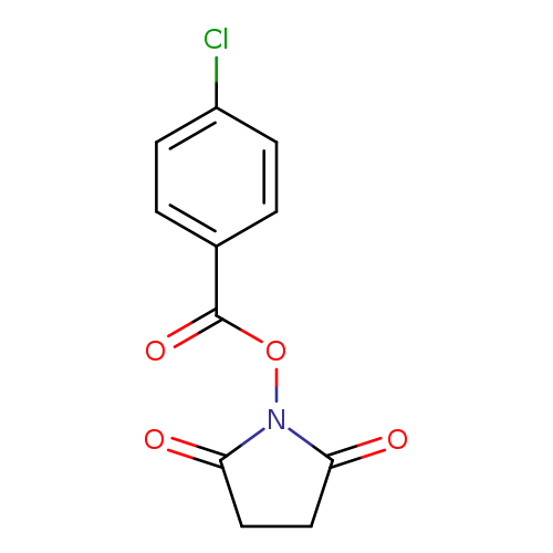 O=C(c1ccc(cc1)Cl)ON1C(=O)CCC1=O