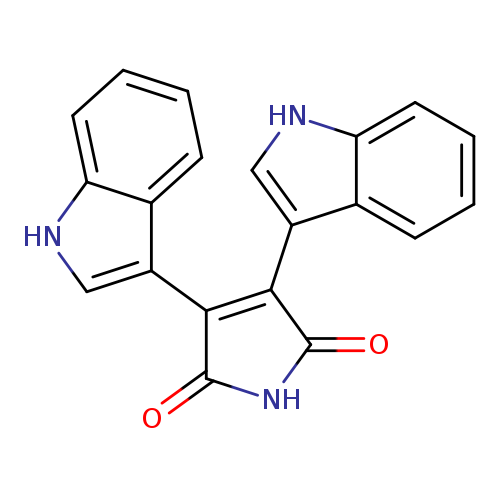 O=C1NC(=O)C(=C1c1c[nH]c2c1cccc2)c1c[nH]c2c1cccc2