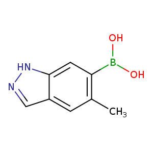 OB(c1cc2[nH]ncc2cc1C)O