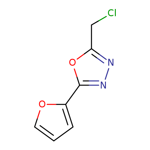 ClCc1nnc(o1)c1ccco1