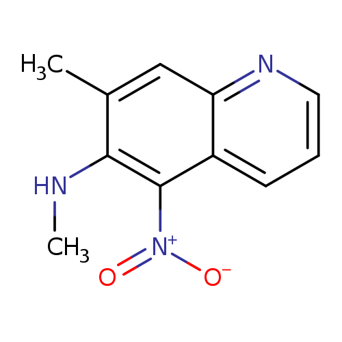 CNc1c(C)cc2c(c1[N+](=O)[O-])cccn2