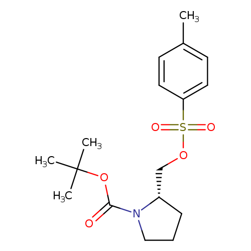 Cc1ccc(cc1)S(=O)(=O)OC[C@@H]1CCCN1C(=O)OC(C)(C)C