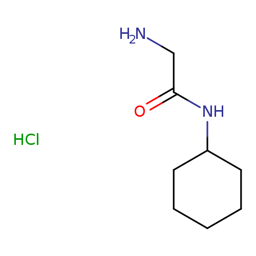 NCC(=O)NC1CCCCC1.Cl