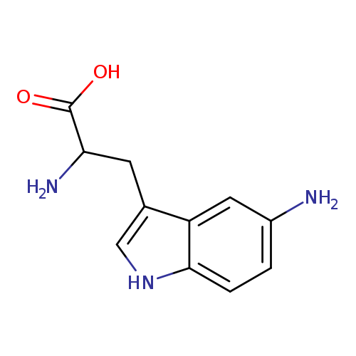 NC(C(=O)O)Cc1c[nH]c2c1cc(N)cc2