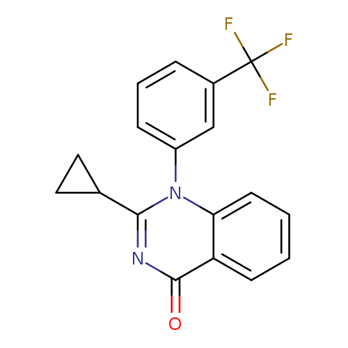 O=c1nc(C2CC2)n(c2c1cccc2)c1cccc(c1)C(F)(F)F