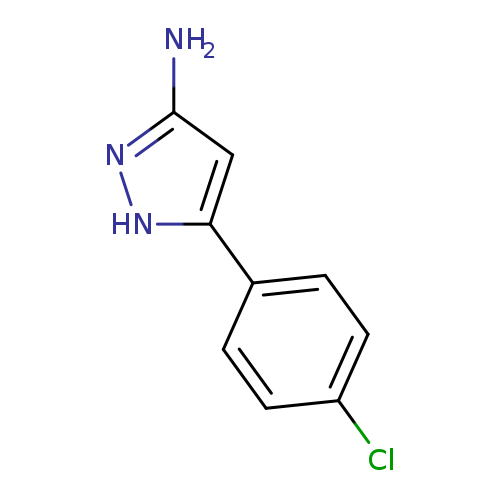 Clc1ccc(cc1)c1[nH]nc(c1)N