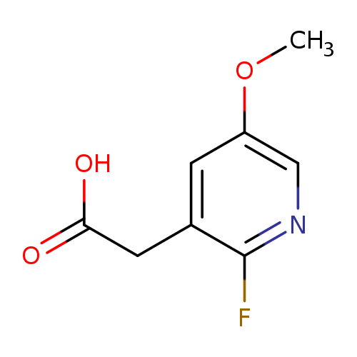 COc1cnc(c(c1)CC(=O)O)F