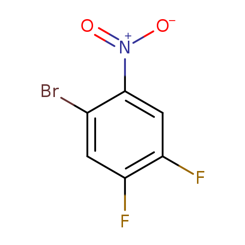 [O-][N+](=O)c1cc(F)c(cc1Br)F