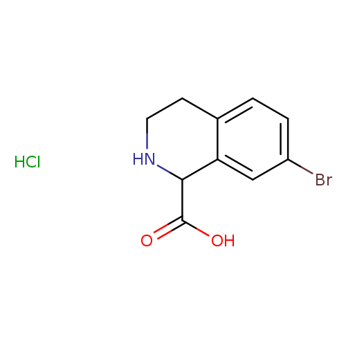 OC(=O)C1NCCc2c1cc(Br)cc2.Cl