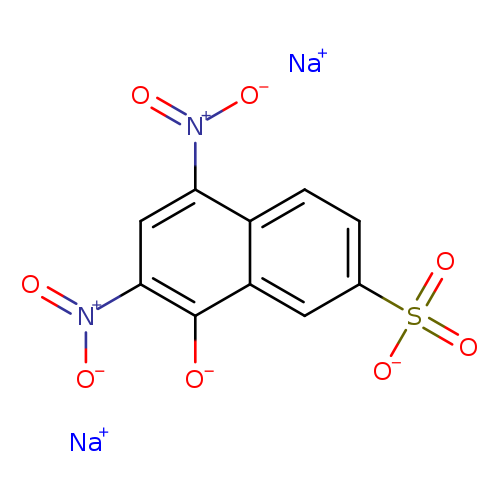 [O-][N+](=O)c1cc([N+](=O)[O-])c2c(c1[O-])cc(cc2)S(=O)(=O)[O-].[Na+].[Na+]