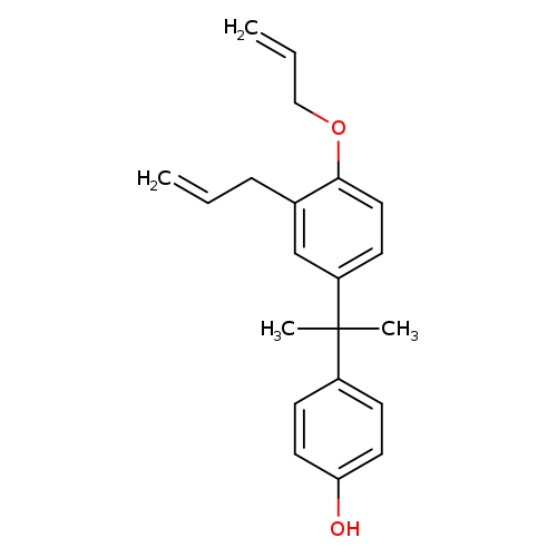 C=CCc1cc(ccc1OCC=C)C(c1ccc(cc1)O)(C)C