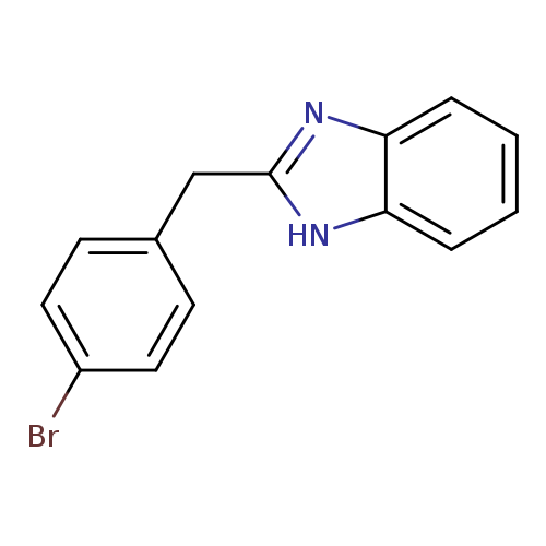 Brc1ccc(cc1)Cc1nc2c([nH]1)cccc2