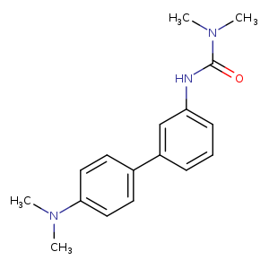 CN(C(=O)Nc1cccc(c1)c1ccc(cc1)N(C)C)C