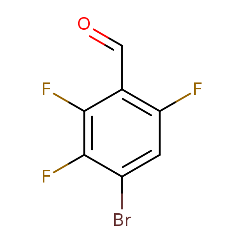 O=Cc1c(F)cc(c(c1F)F)Br