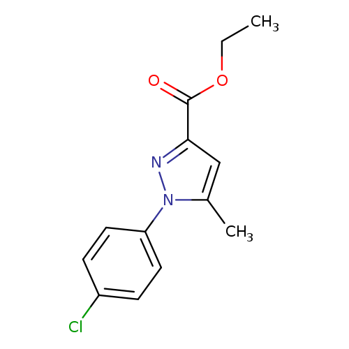 CCOC(=O)c1nn(c(c1)C)c1ccc(cc1)Cl