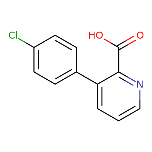 Clc1ccc(cc1)c1cccnc1C(=O)O