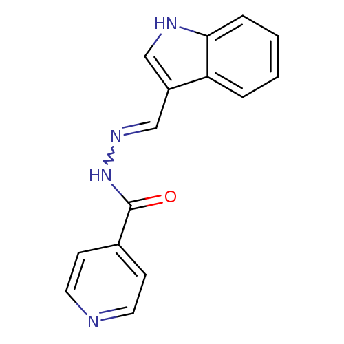 O=C(c1ccncc1)NN=Cc1c[nH]c2c1cccc2