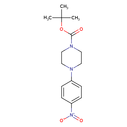 O=C(N1CCN(CC1)c1ccc(cc1)[N+](=O)[O-])OC(C)(C)C