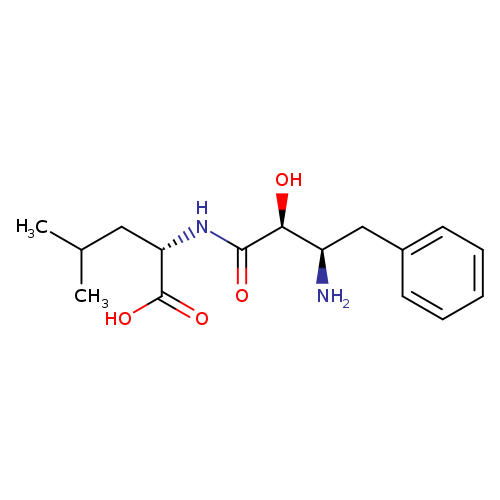 O[C@H](C(=O)N[C@H](C(=O)O)CC(C)C)[C@@H](Cc1ccccc1)N